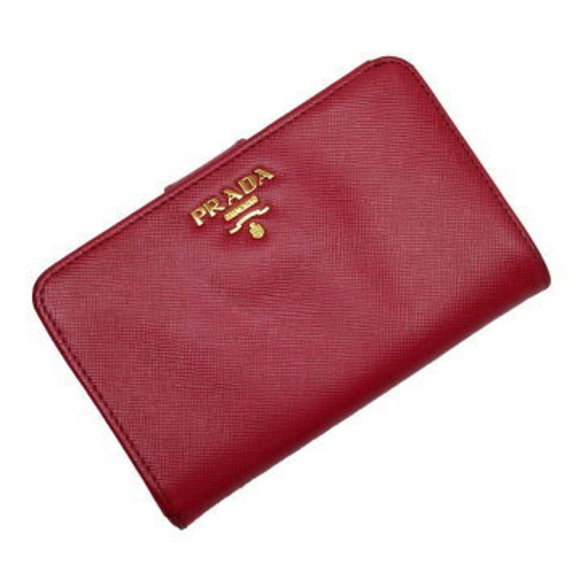 Prada Saffiano Leather Wallet Pink - Picture 1 of 3